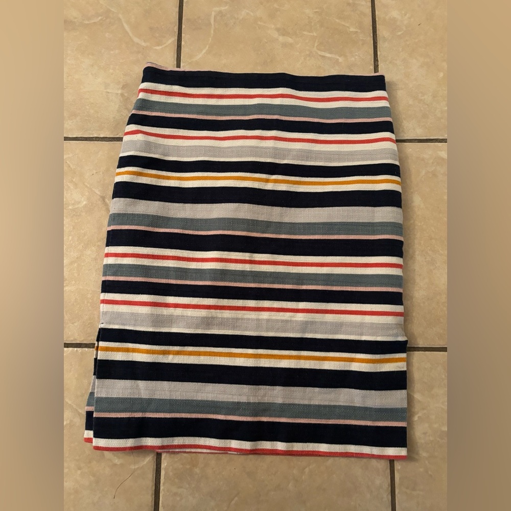 LOFT Striped Multicolor Skirt